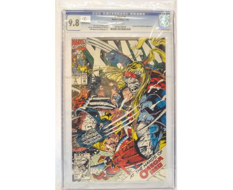 Graded Comic Book comprising X -Men #5 - Marvel Comics 2/92 - Jim Lee &amp; John Byrne Story - Jim Lee, Scott Williams, Art T