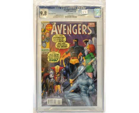 Graded Comic Book comprising Avengers #24 - Marvel Comics 2/14 - Adams Variant Cover. Jonathan Hickman story. Esad Riblc, Sal