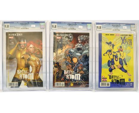 Graded Comic Books comprising a trio of issues to include; 1) All-New X-Men #16 - Marvel Comics 11/13 - Granov Variant Cover 