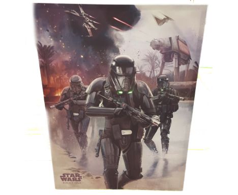 Star Wars canvas print as shown.