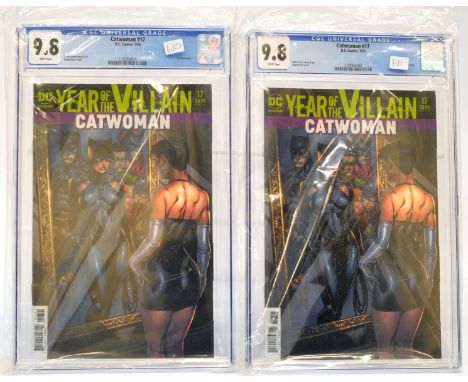 Graded Comic Books comprising a trio of issues to include; 1) Catwoman #17 - D.C.Comics 1/20 - Joelle Jones story &amp; art. 