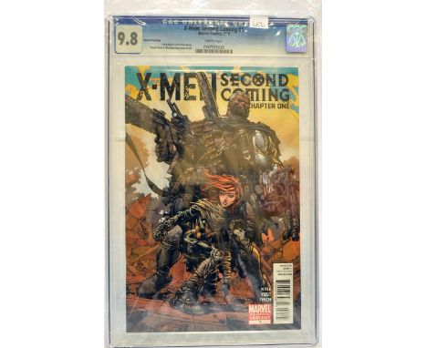 Graded Comic Book comprising X-Men: Second Coming #1 - Marvel Comics 7/10 - Second Printing. Craig Kyle &amp; Chris Yost stor
