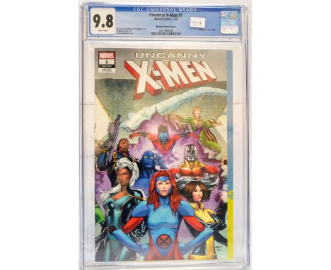 Graded Comic Book comprising Uncanny X-Men #1 - Marvel Comics 1/19 - . Brisson, Rosenberg &amp; Thompson story. Mahmud Asrar 