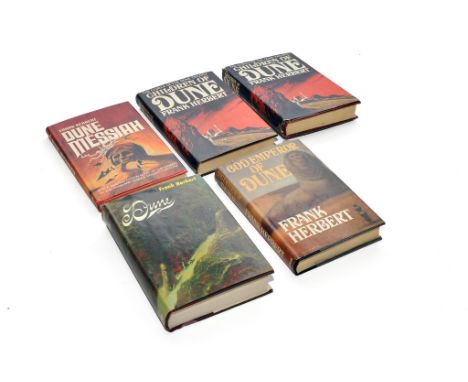 Dune (and related titles) by Frank Herbert to include 1) Dune, 1965 (Chiltern), 2) God of Emperor Dune, 1981 (Putnam), 3) Dun