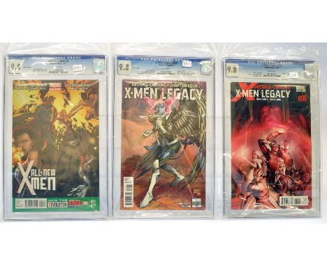 Graded Comic Books comprising a trio of issues to include; 1) All-New X-Men #5 - Marvel Comics 5/13 - Third Printing. Brian M