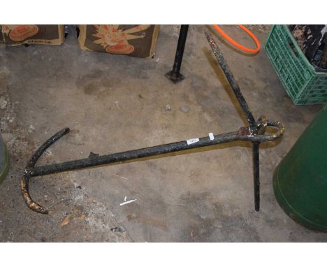 Vintage iron anchor