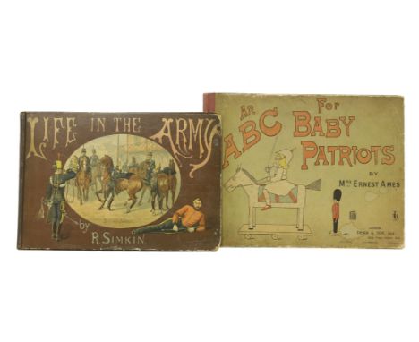 CHILDREN:1.  Simkin, R: Life in the Army. Chapman & Hall, no date (1889) inscription to front endpaper dated August, 1889, 1s