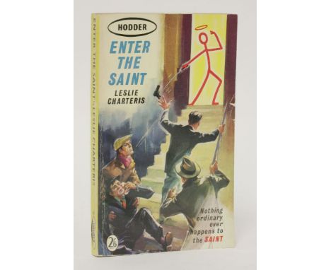 CHARTERIS, Leslie: Enter the Saint. Paper back copy, inscribed: To John with best wishes Leslie Charteris (also with the auth