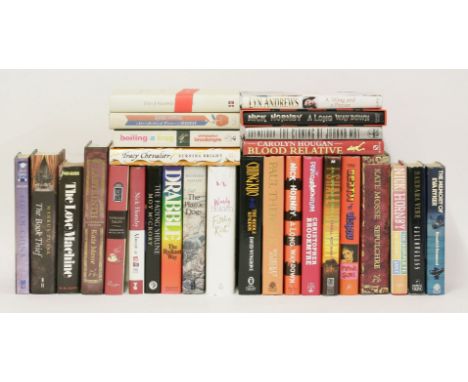 FICTION/NOVELS (SIGNED COPIES, unless otherwise stated): 1.  Zusak, Markus: Book Thief; with small drawing;2. Hornby, Nick: A