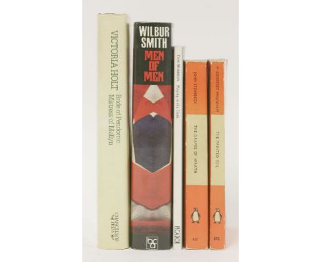 SIGNED/INSCRIBED COPIES:1.  STEINBECK, John: The Grapes of Wrath.  Penguin paper back, half title signed. vg; 2.  Smith, Wilb