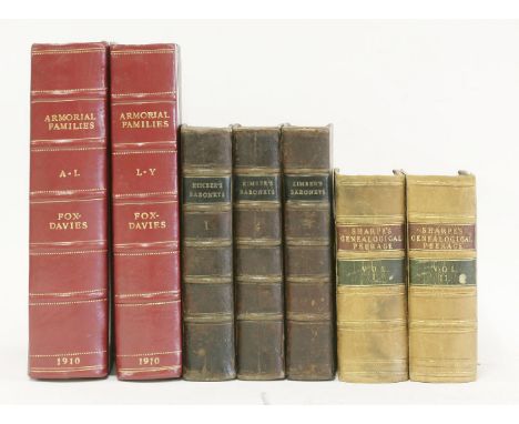 1.  Kimber, E & R. Johnson: The Baronetage of England; in 3 Volumes. for G. Woodfall etc, 1771. Ppxii, 39 Plates, 530, (i)Err