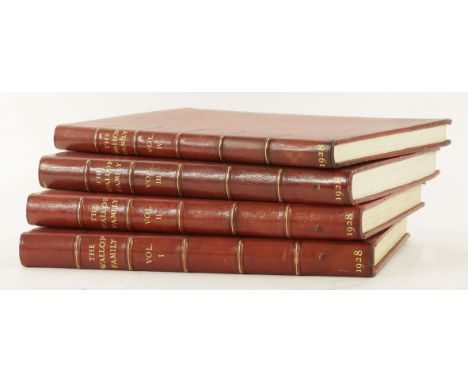 Watney, Vernon James: The Wallop Family and Their Ancestry. Oxford, John Johnson,1928, 1st. edn. 4 Volumes, Folio, with a Fro