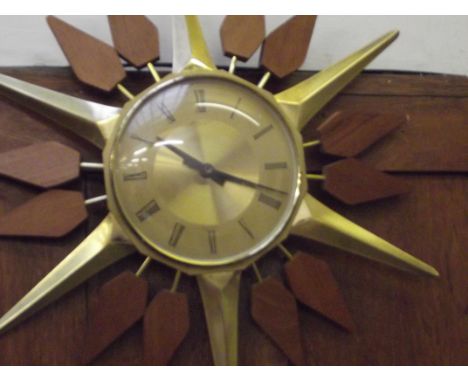 Retro starburst clock 
