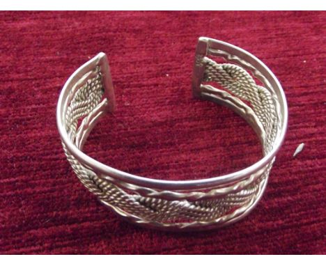 Silver bangle 