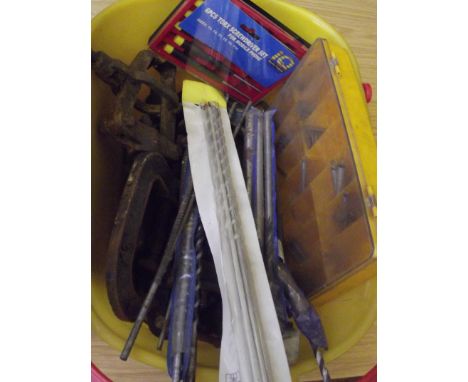 Box of masonery tools and others 