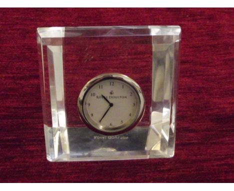 Royal Doulton crystal clock 