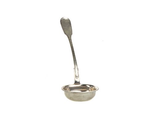 CONTINENTAL SILVER SOUP LADLE, LATE 19TH / EARLY 20TH CENTURY with initialled monogram to handle, marked "HG 0.75" to verso32