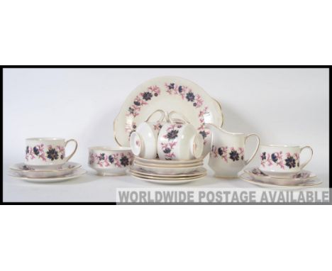 A 20th century Chintz pattern part tea service by Paragon. Comprising cups, saucers, plates etc