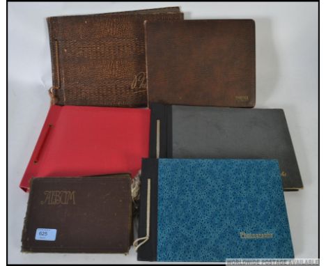 A good collection of Edwardian to 1970's filled vintage photograph albums - various views and locations. Not all related, tra