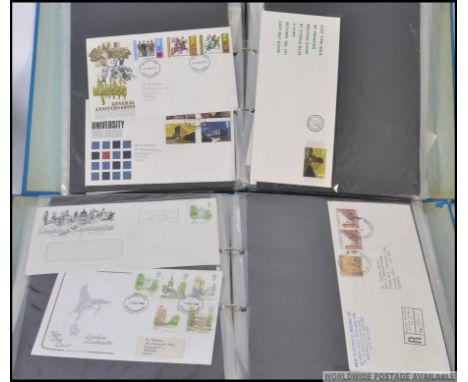 First Day Covers; A large collection of vintage First Day Covers, spanning two albums.