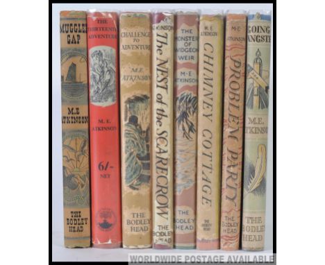 Atkinson, ME: A collection of 8x vintage M.E. Atkinson Adventure style hardback books, many first editions, to include; The T