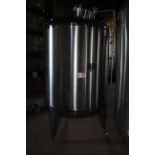 Chinz Manufacturer, 3000L, Mdl. CG-3.0, 685 Lbs., Extraction Liq Storage Tank SS, Unused