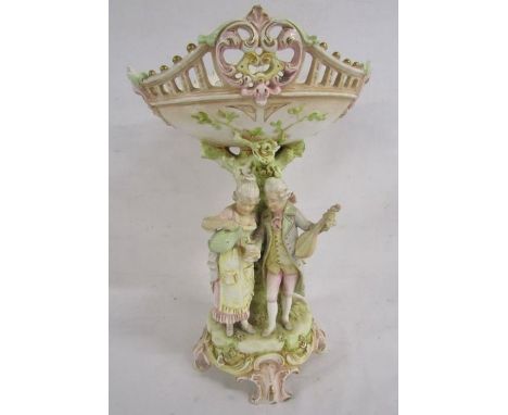 Ceramic table centrepiece marked to base XIII and 23823 indentation mark approx. 39cm tall