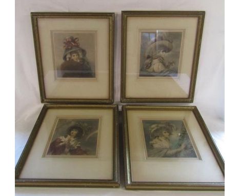 4 x framed portrait prints, pencil signed, Frank Sternberg copyright 1918 Virtue &amp; Co, City Road London approx. 66.5cm x 