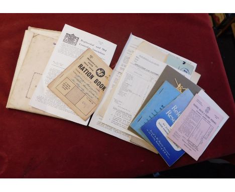 British WWII collection of ephemera to T.L. Waring and relation Sgt Eileen Wilson later Wilcock, her RAF service number 45362