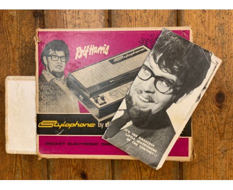 Original 60s Stylophone. An original 1960s Stylophone electronic hand-held synthesiser, still boxed and with instruction leaf