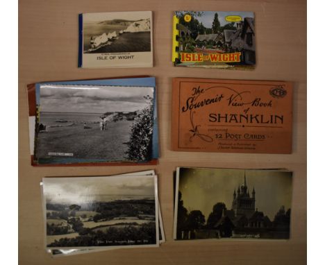 Postcards. Isle of Wight collection of vintage postcards. Inc Shanklin, Freshwater, Cowes, Wippingham. 2 x Colour series by J