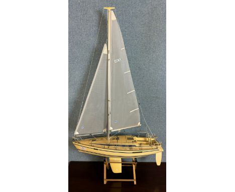 A model sailing ship designed for radio control, 60cms l 