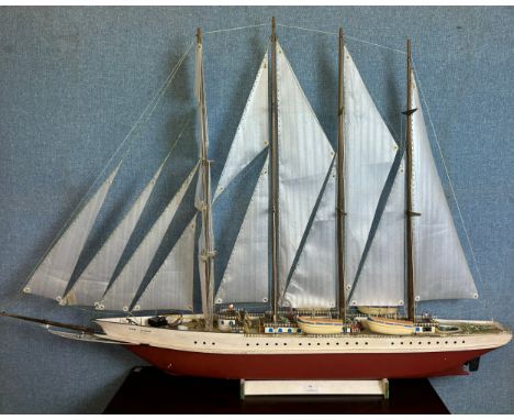 A model Star Clipper Cruise Ship designed for radio control, 130cms l 