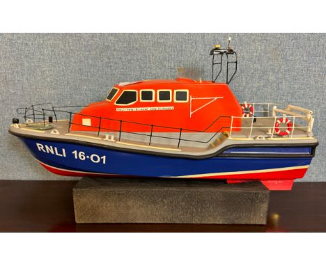 A model RNLI Peter &amp; Lesley Jane Nicholson lifeboat designed for radio control, 49cms l 
