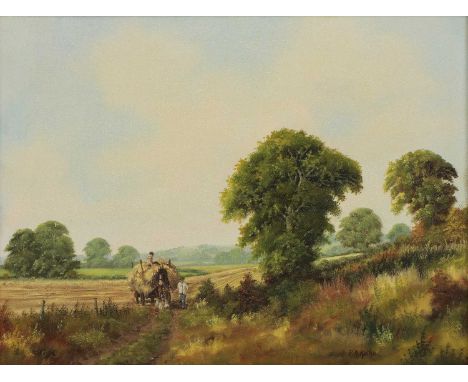 Peter Kotka (b.1951)'Returning the harvest'signed 'P A Kotka' l.r., oil on canvas30.5 x 40cmCondition report: Possibly a litt