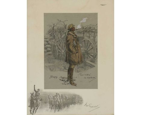 Charles Johnson Payne 'Snaffles' (1884-1967)'The Gunner'photolithograph with hand colouring28.5 x 20.5cm;After Fortunino Mata