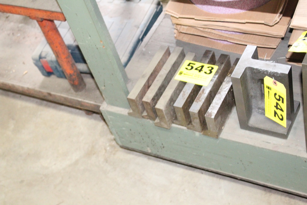 (6) RIGHT ANGLE BLOCKS, 9" X 1" X 31/4"