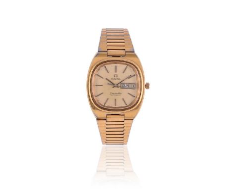 
	
		OMEGA, SEAMASTER, REF. 1660216
		A GOLD PLATED BRACELT WATCH WITH DAY AND DATE, CIRCA 1980
		Movement: Cal. 1022, automa