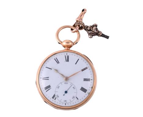 
	
		EDWARD BAKER 
		AN 18 CARAT GOLD OPEN FACE POCKET WATCH, CIRCA 1816
		Movement: Cylinder fusee, three armed balance, fla