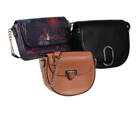 
	
		VIVIENNE WESTWOOD 
		CANONBURY, A FAUX LEATHER SHOULDER BAG
		The printed red and blue designs on a dark blue ground, wi