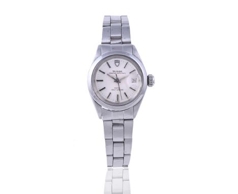
	
		TUDOR, PRINCESS OYSTERDATE, REF. 92400
		A LADY'S STAINLESS STEEL BRACELET WATCH WITH DATE, CIRCA 1979
		Movement: Cal. 