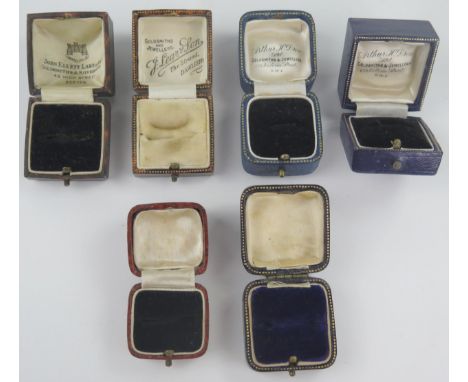 Six Vintage Ring Boxes 