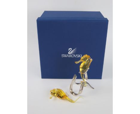 Swarovski Light Topaz Seahorses A9600 1033926, original box. AF 