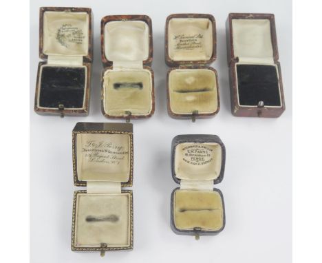 Six Vintage Ring Boxes 