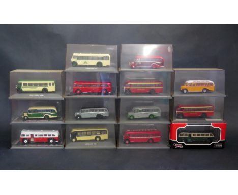 14 Corgi Original Omnibus 1:76 Scale Model 'Older Style' Single Deck Buses (cases grubby) 