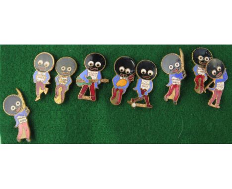 Collection of Robertson's Golly Marmalade Enamel Badges