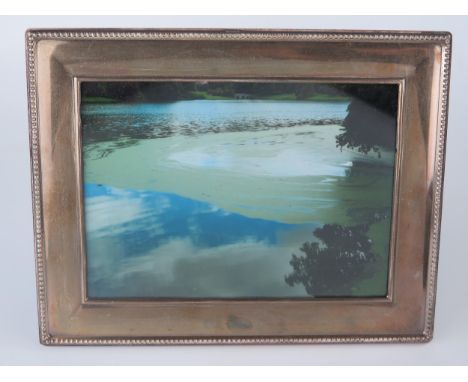 Modern Silver Easel Back Photograph Frame, 7x5" aperture 