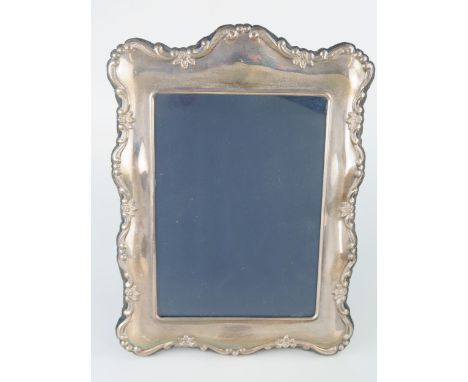 Modern Silver Easel Back Photograph Frame, 7.5x5.5" aperture 