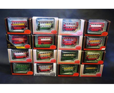 16 EFE Exclusive First Editions 1:76 Scale Model Double Deck Buses including STL, RT and SRT, 2RT2 (all different) Boxed 