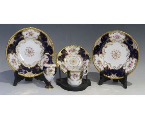 Copeland Miniature Ewer (12cm) and odd tea ware 
